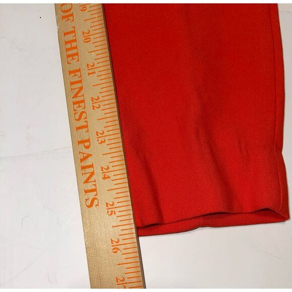 J. Crew Women's‎ High Rise Cameron 365 Pants Size 2 orange Flat Front 26" Inseam - Picture 2 of 5